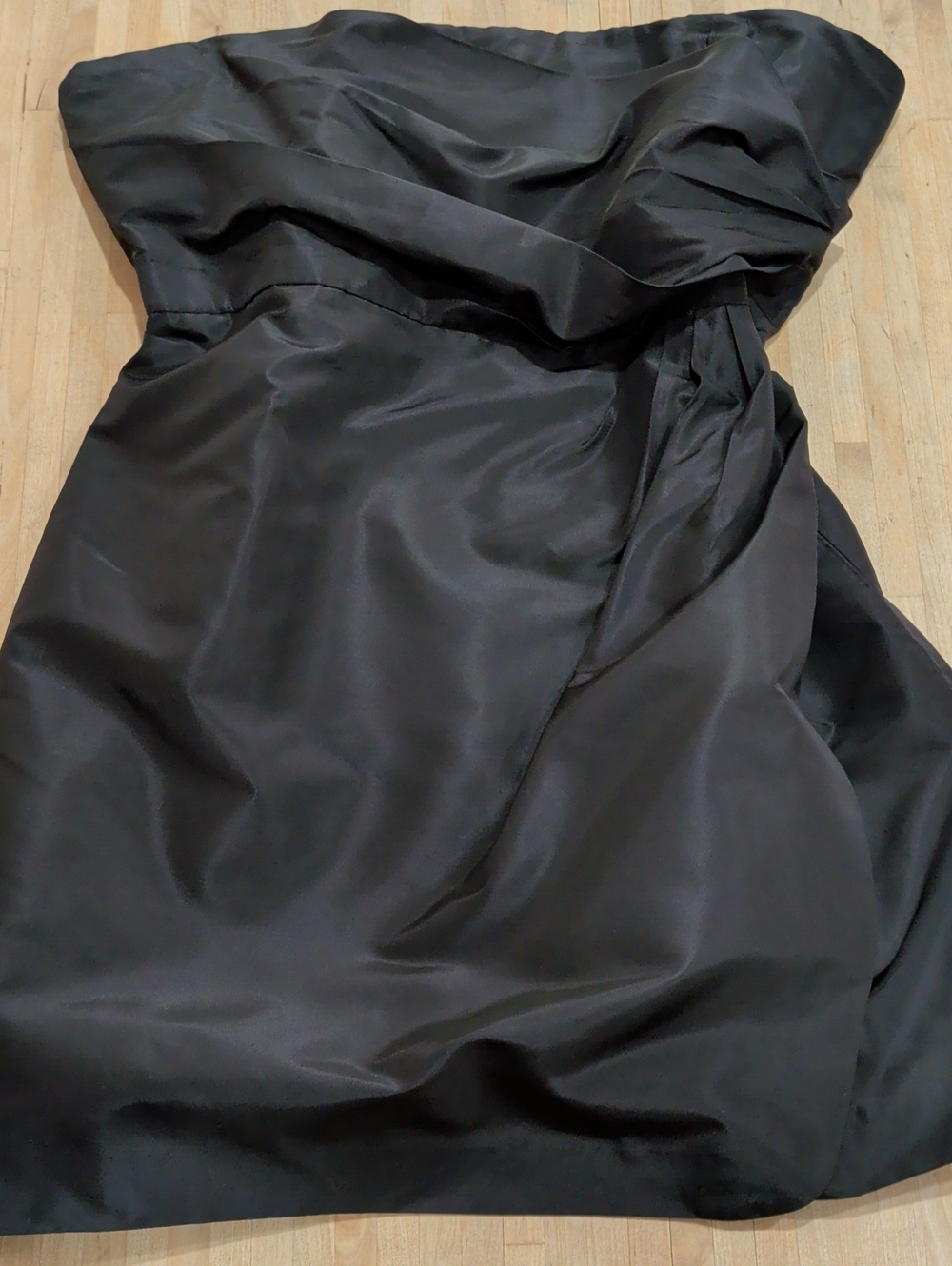 J. Crew Strapless Black Silk Party Dress Size 20